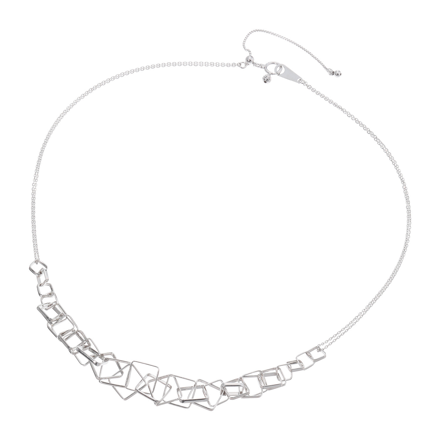 プラクア プラチナ８５０ スクエアモティーフ ネックレス