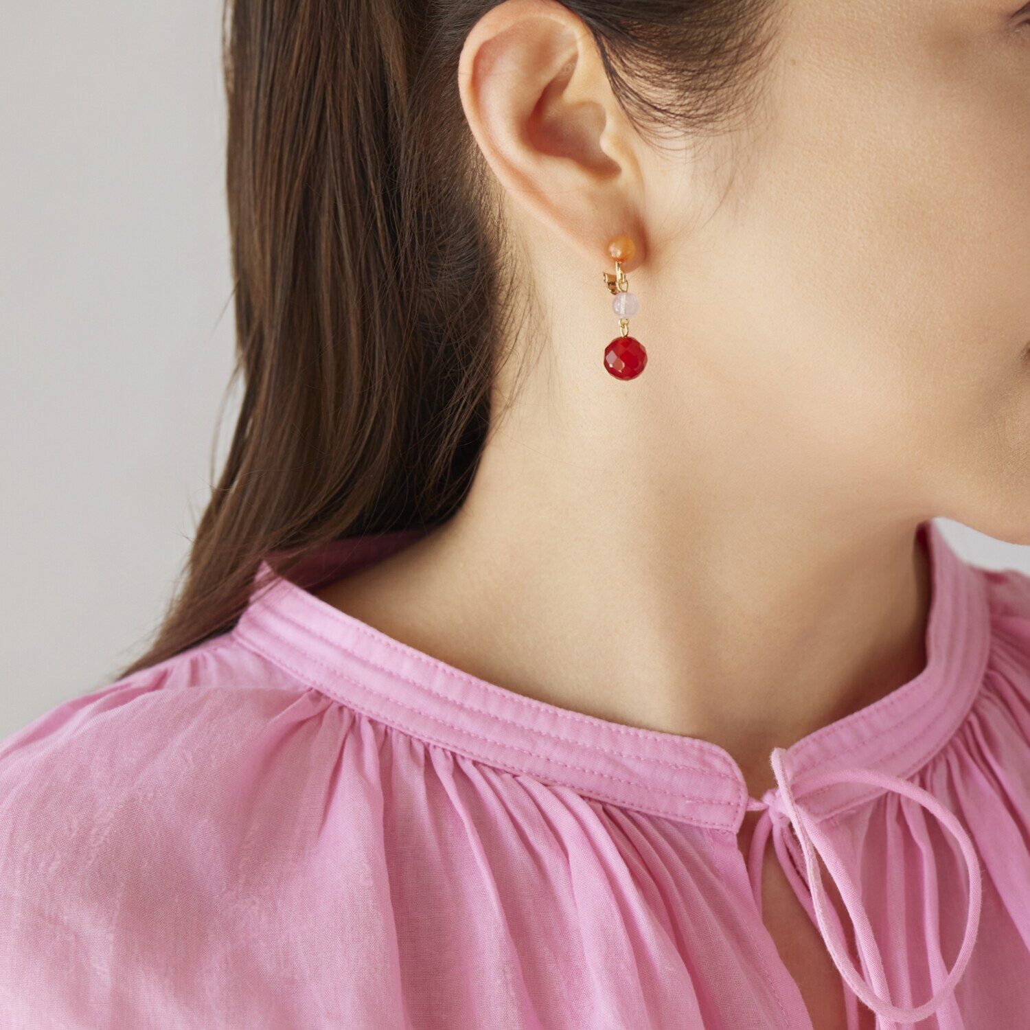 シマ・リリアーナ マルチジェム カラフル イヤリング／ピアス