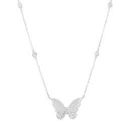 ブリランテステッラ シルバー ＣＺ バタフライパスウェイ ネックレス