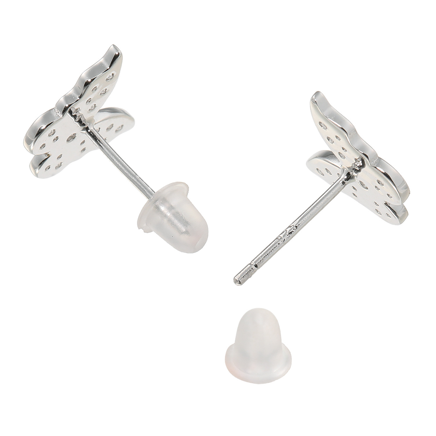 ブリランテステッラ シルバー ＣＺ バタフライパスウェイ ピアス