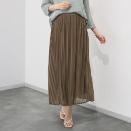 リサリサ シアージャージー セミフレアー プリーツスカート