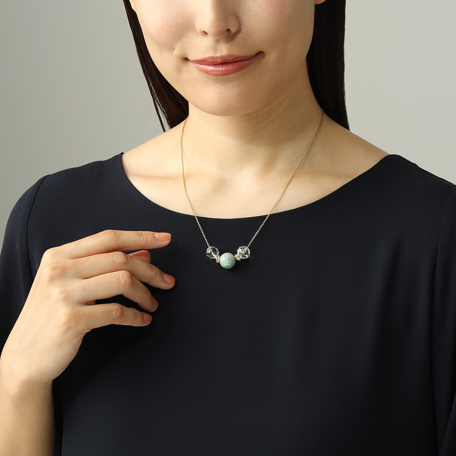 マイクローバー ジェムストーン ペンダント