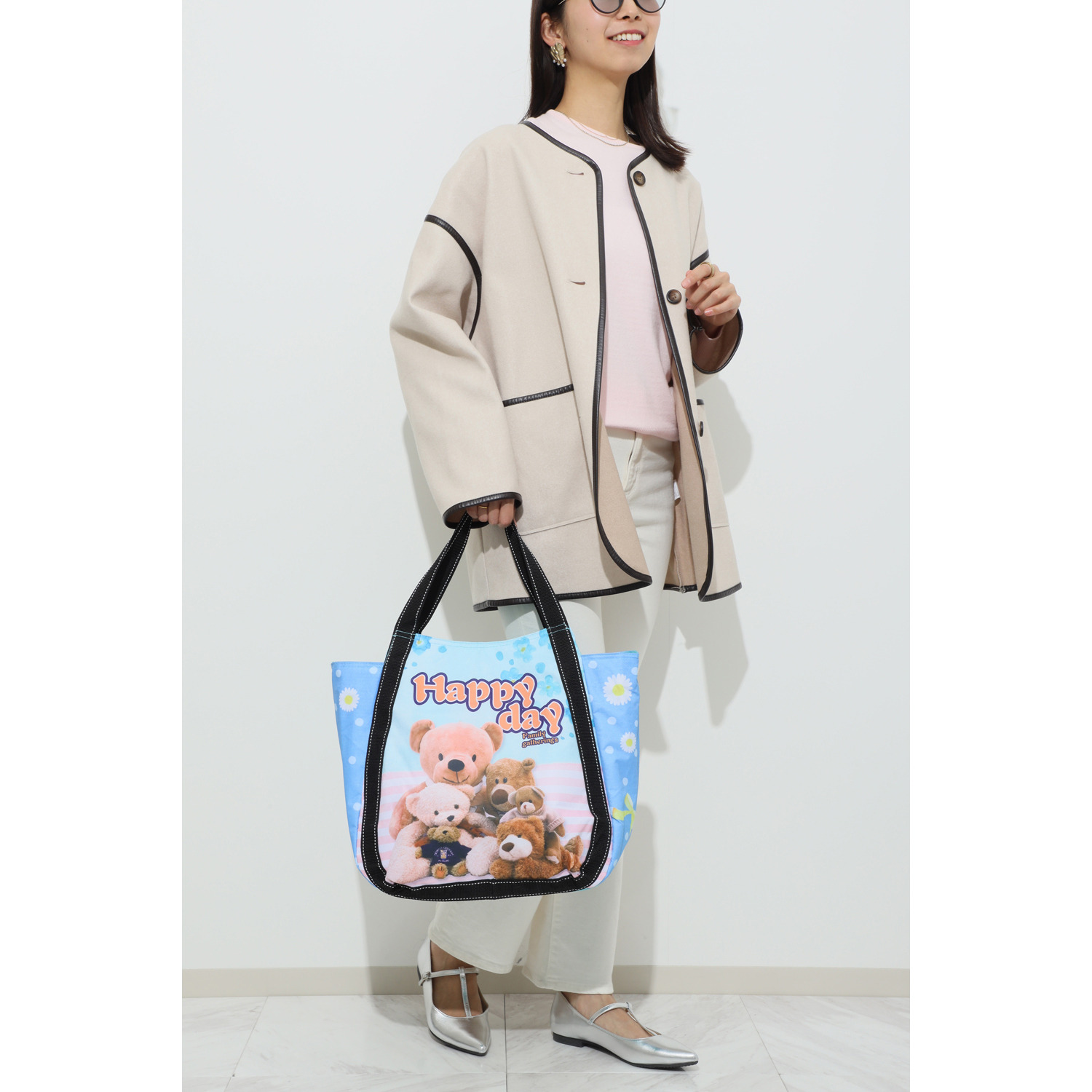 ダジュール くまさんプリント 保冷保温バッグ