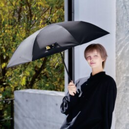 サンブロックラボ 遮夏クール晴雨兼用傘 ＜２段２ＷＡＹ Ｍａｔｔブラック＞