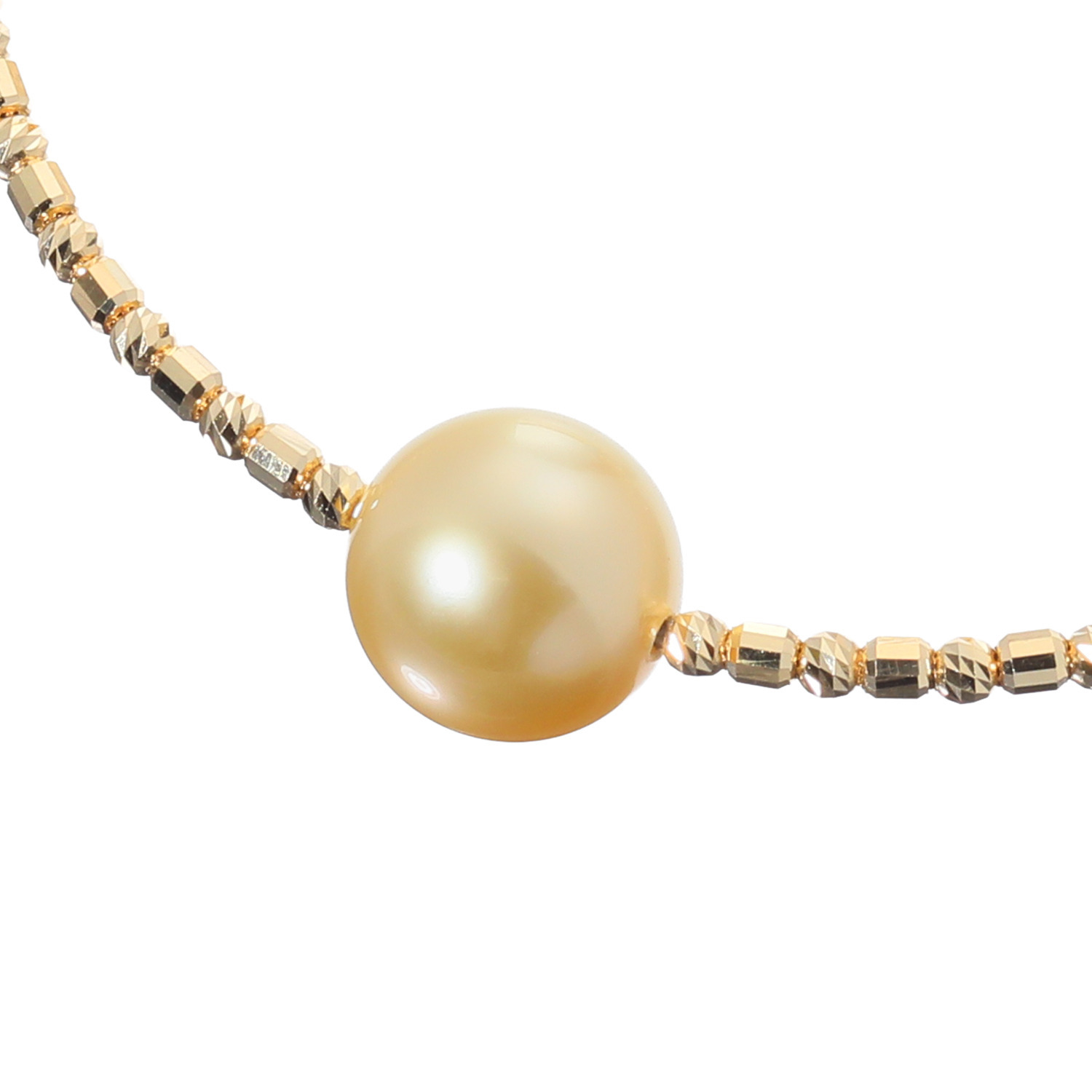 ジュペレジョーヌ １８Ｋ ゴールデン白蝶パール トゥインクル フレキシブルバングル