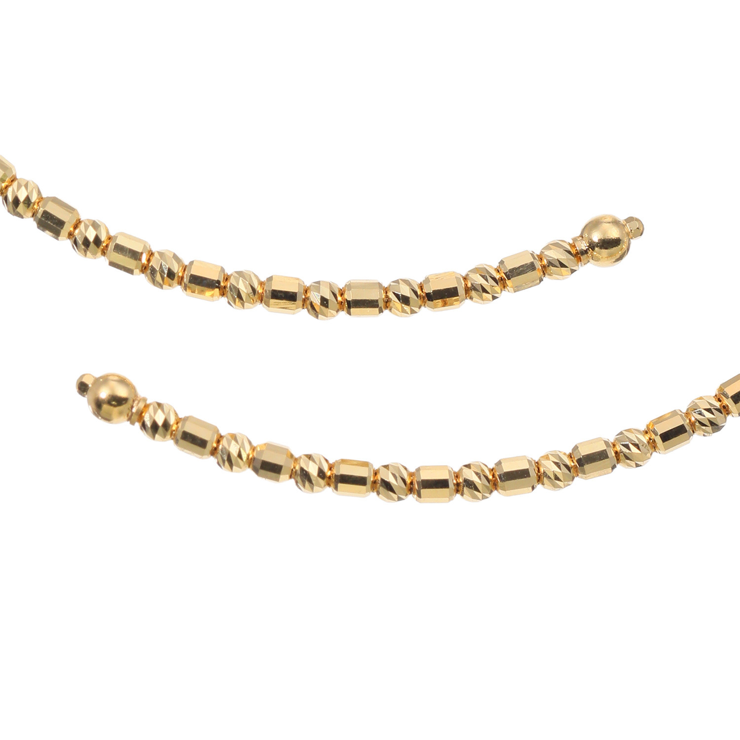 ジュペレジョーヌ １８Ｋ ゴールデン白蝶パール トゥインクル フレキシブルバングル