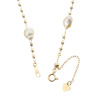 ジュペレ　ジョーヌ １８Ｋ 白蝶ケシパール トゥインクル ステーションネックレス