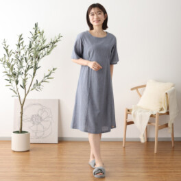 ホーム バイ テンピュール（Ｒ） 鉱物配合加工 綿１００％ ワンピース