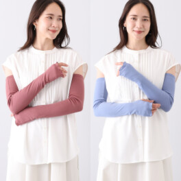 天使の綿シフォン アームカバー ２点セット