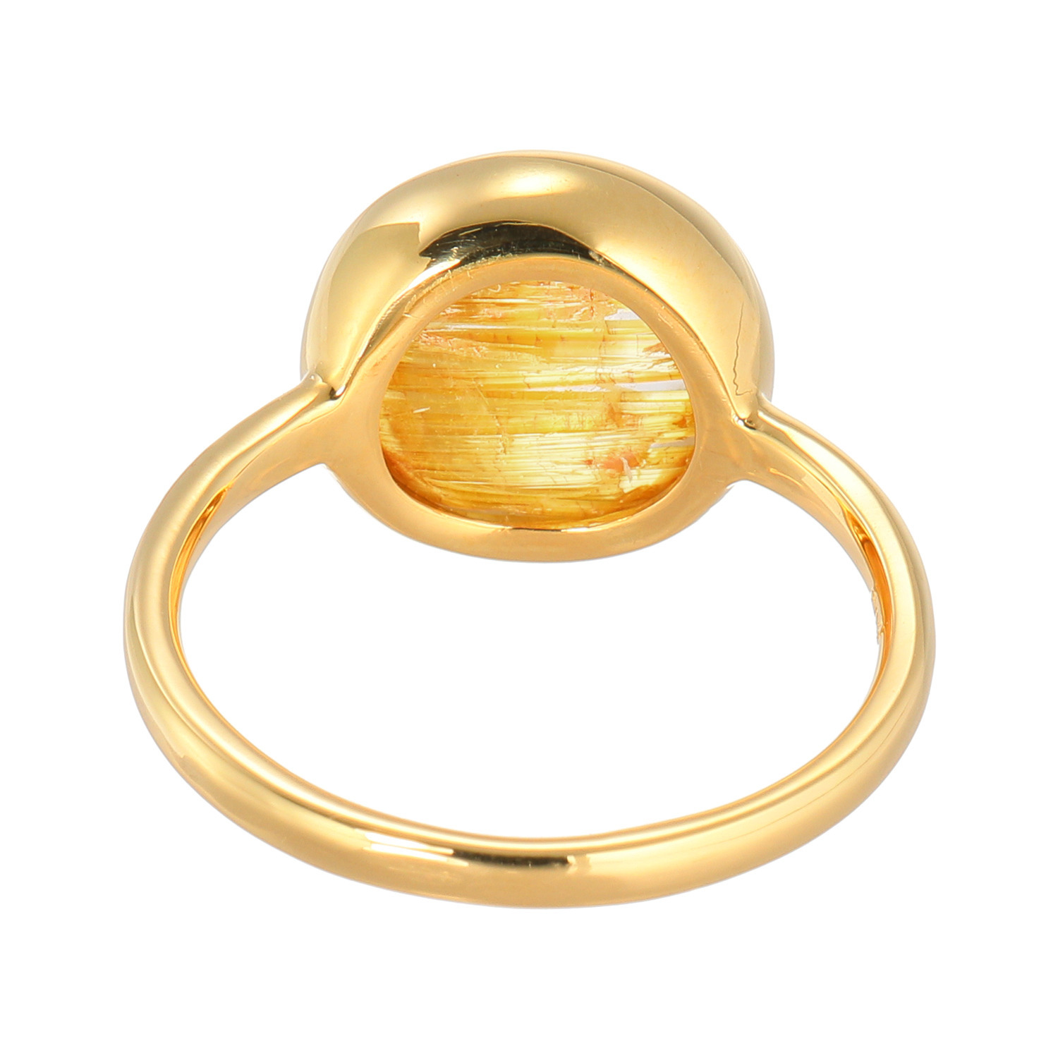 ルーチェペールドンナ シルバー ルチルクォーツ ソリティアリング