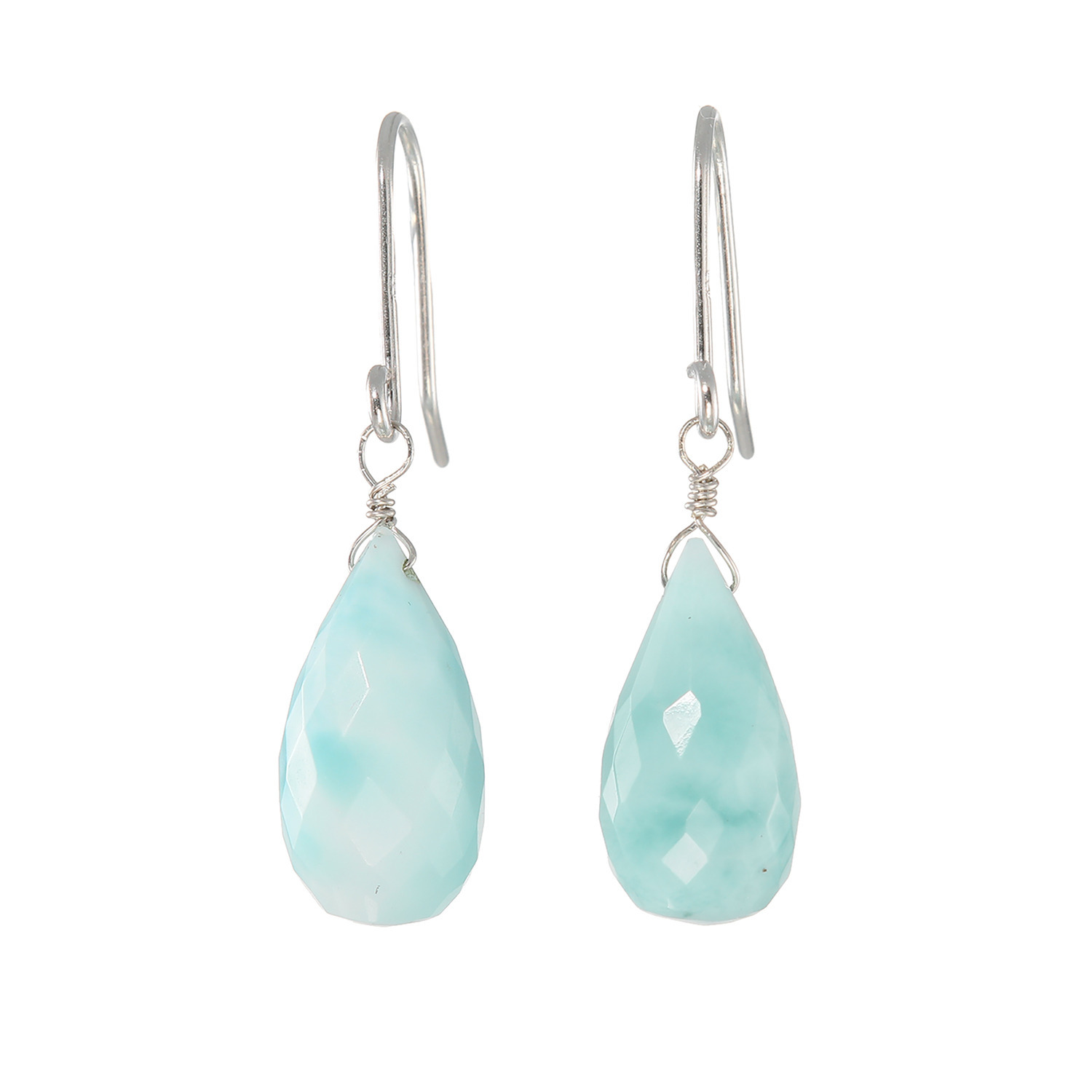 ルーチェペールドンナ シルバー ラリマール スウィングドロップ ピアス