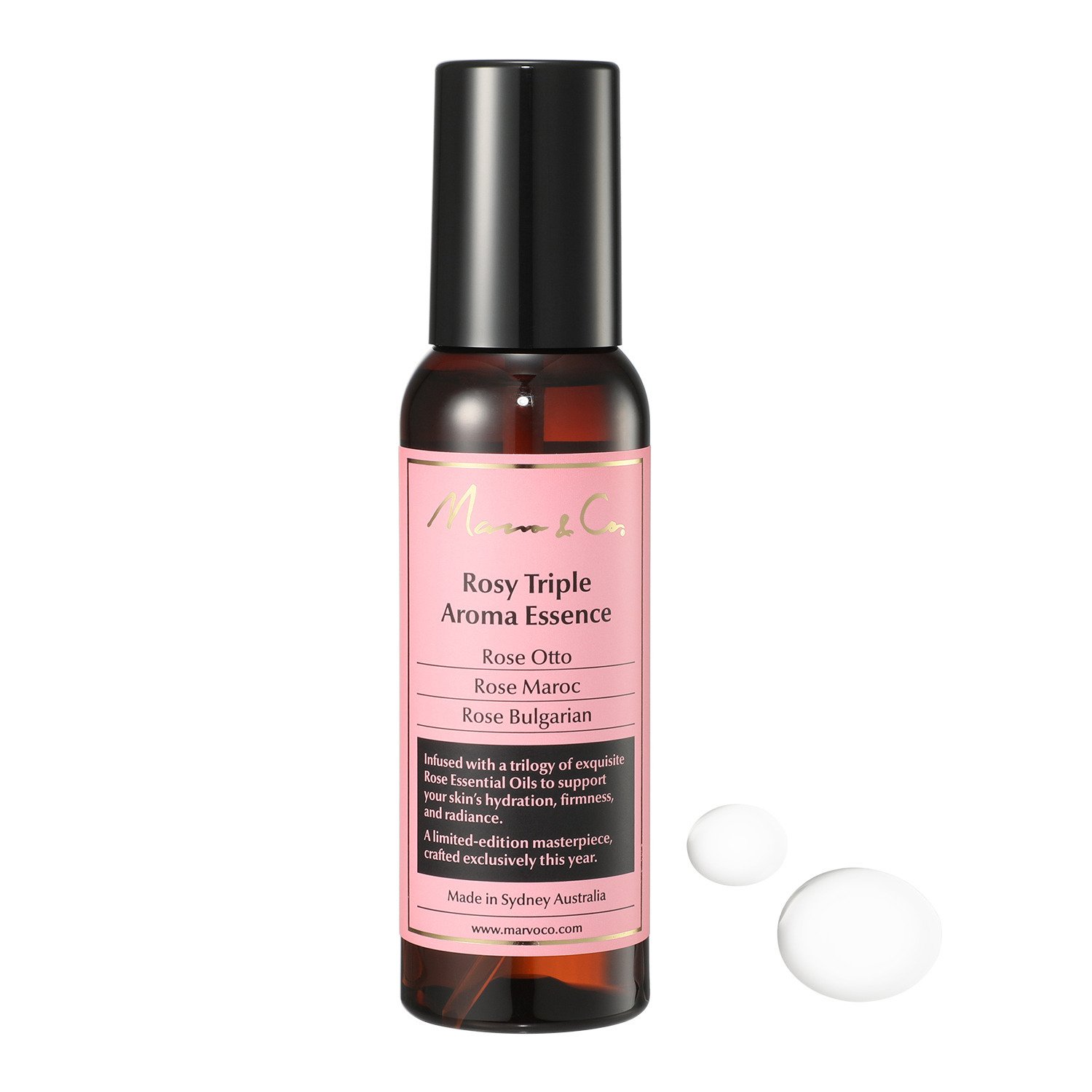 マーヴォコー 豪州発アロマケアブランド 先端技術原料配合で ハリツヤ潤い肌へ導く ロージートリプル アロマエッセンス デビュー２本セット