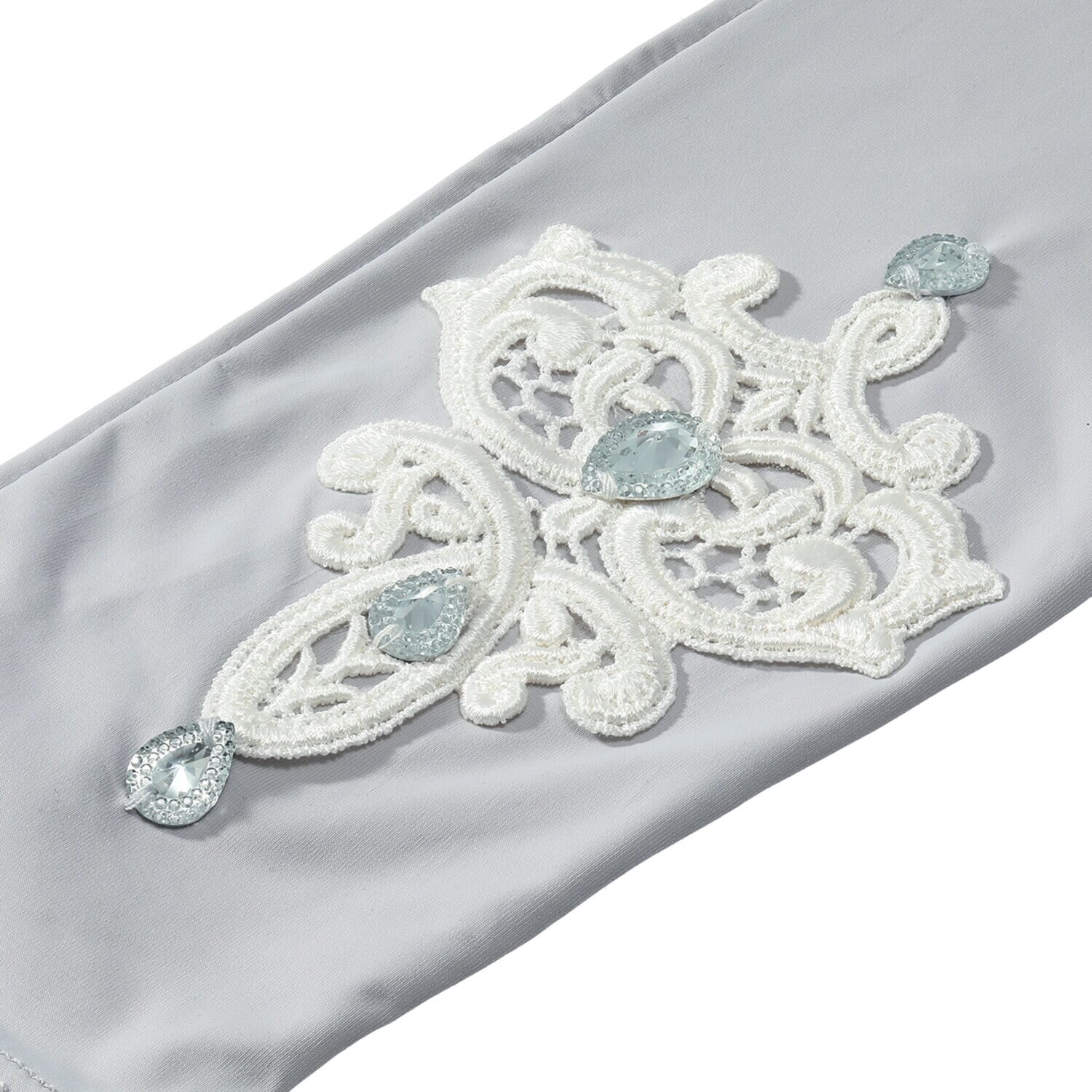 ラ　ルイス ソレイユ レースモティーフ付 ＵＶロング手袋