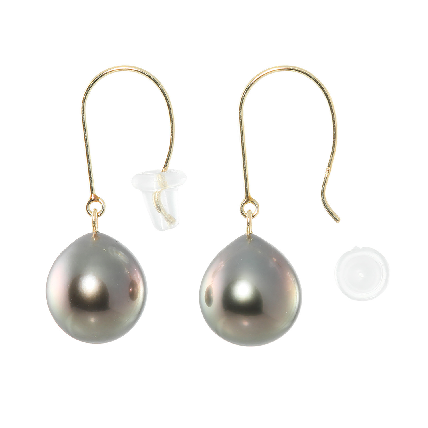 ペルラジオーネ １４Ｋ 黒蝶パール ピアス