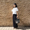女の欲望 接触冷感・ＵＶカット はさみで切るだけ！ プリーツパンツ＆ ワイドＴシャツ