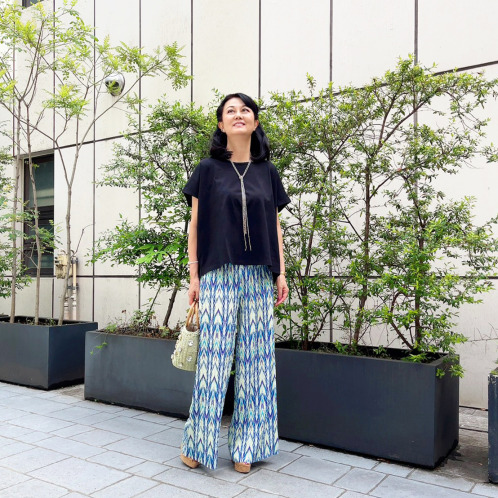 女の欲望 接触冷感・ＵＶカット はさみで切るだけ！ プリーツパンツ＆ ワイドＴシャツ