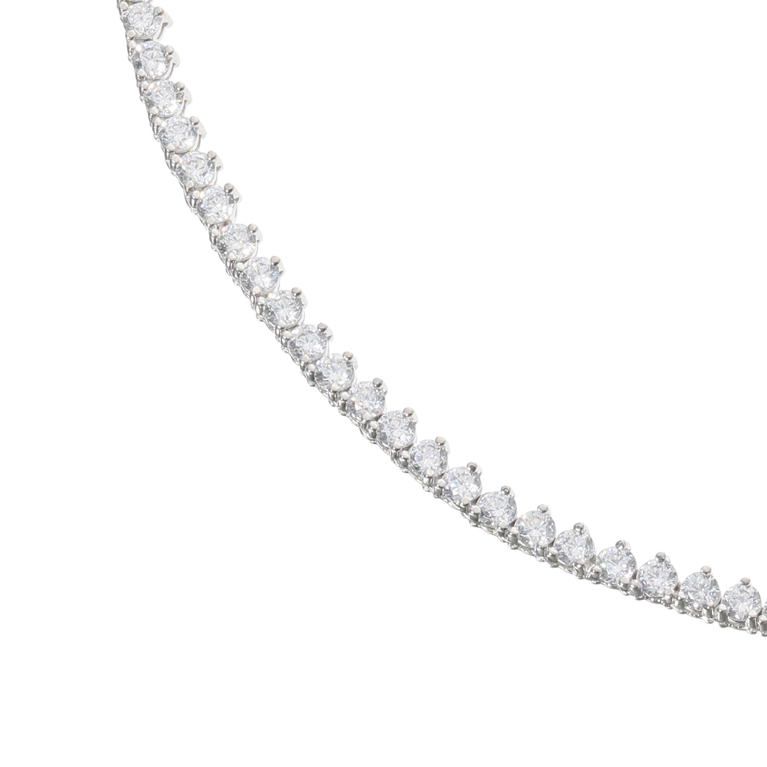 ニューヨークからの贈り物 シルバー　ＣＺ ニューヨーク・ エクセプショナル・ カット（Ｒ） テニスネックレス