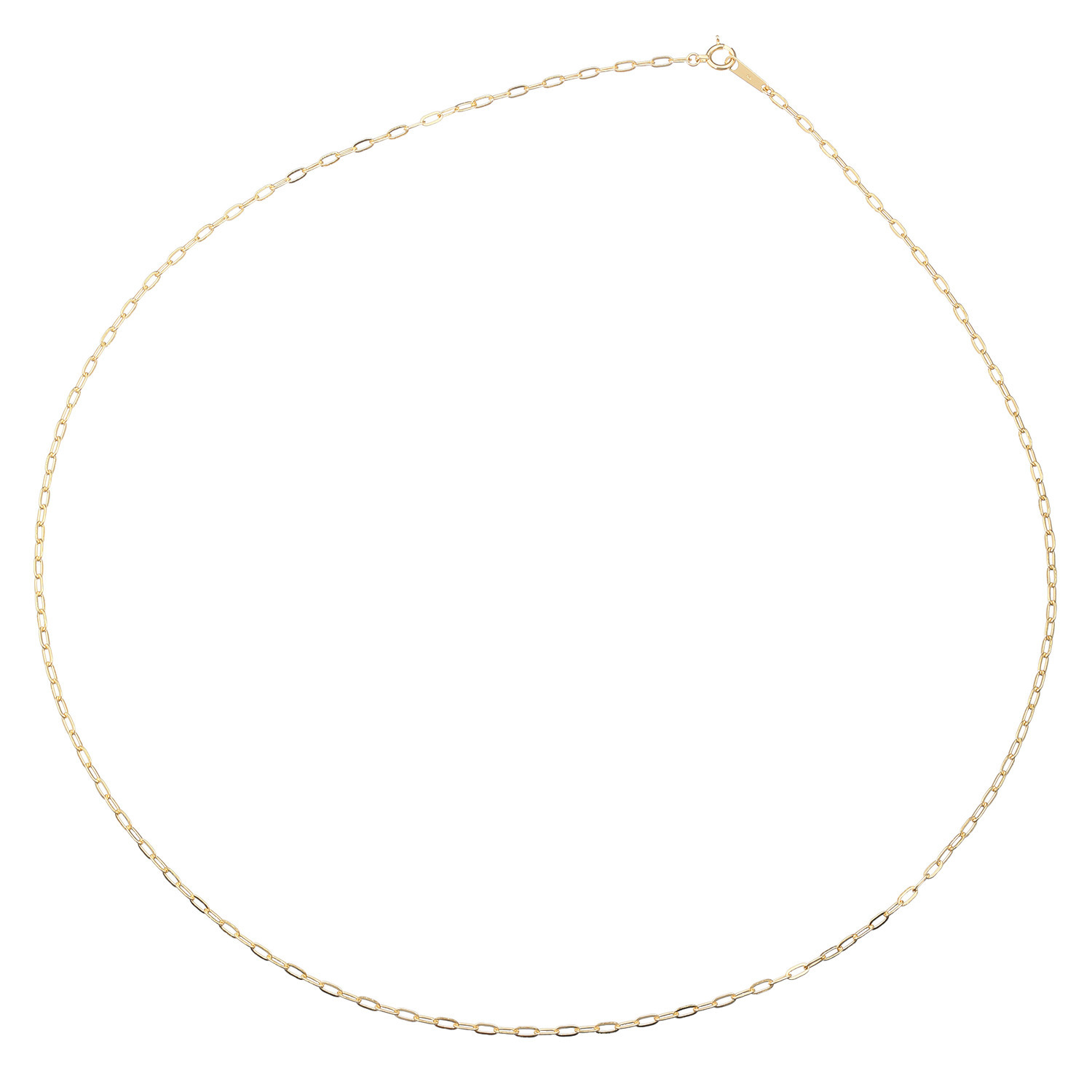 ジュウ １８Ｋ ペーパークリップ チェーンネックレス