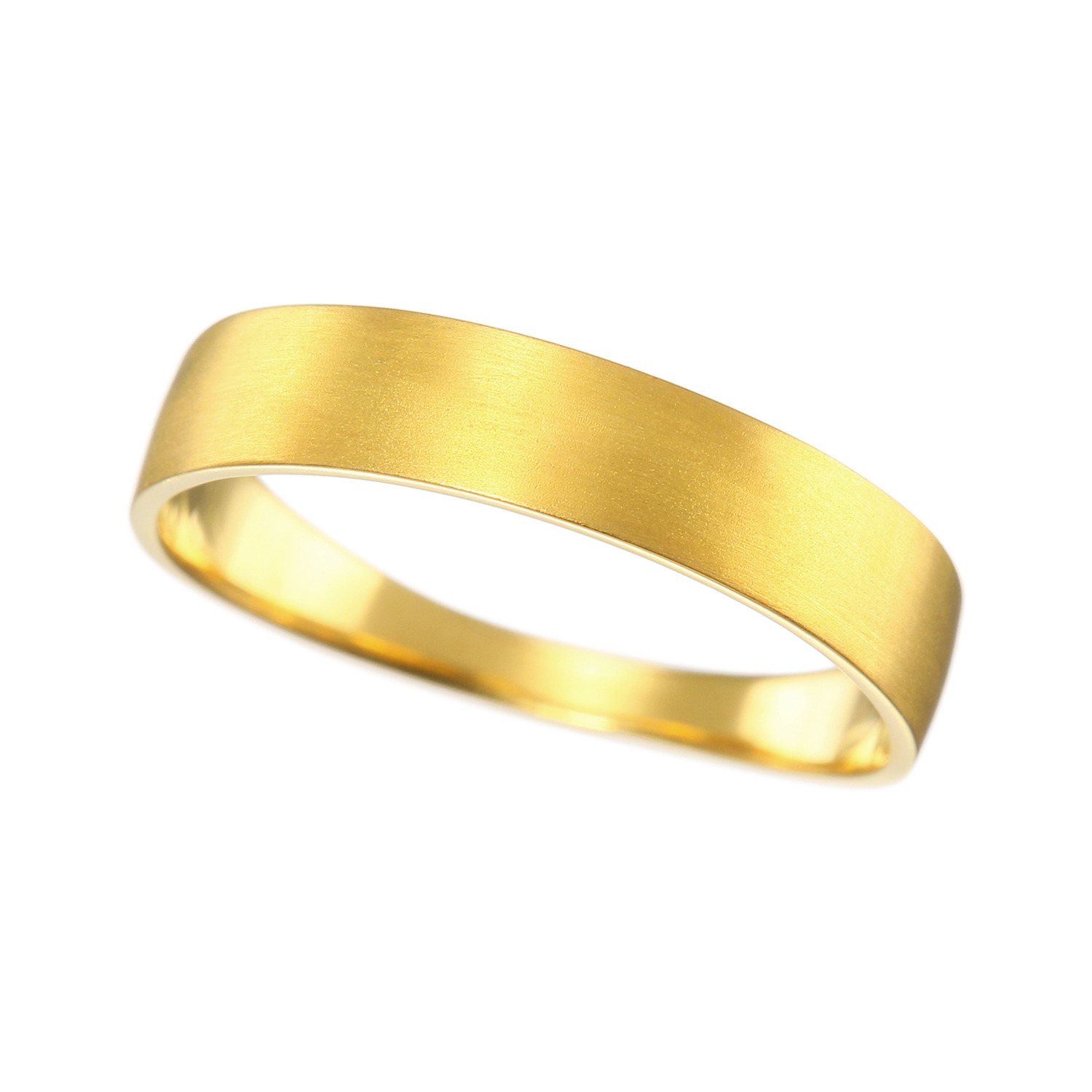 ジュウ 純金 平打ちリング