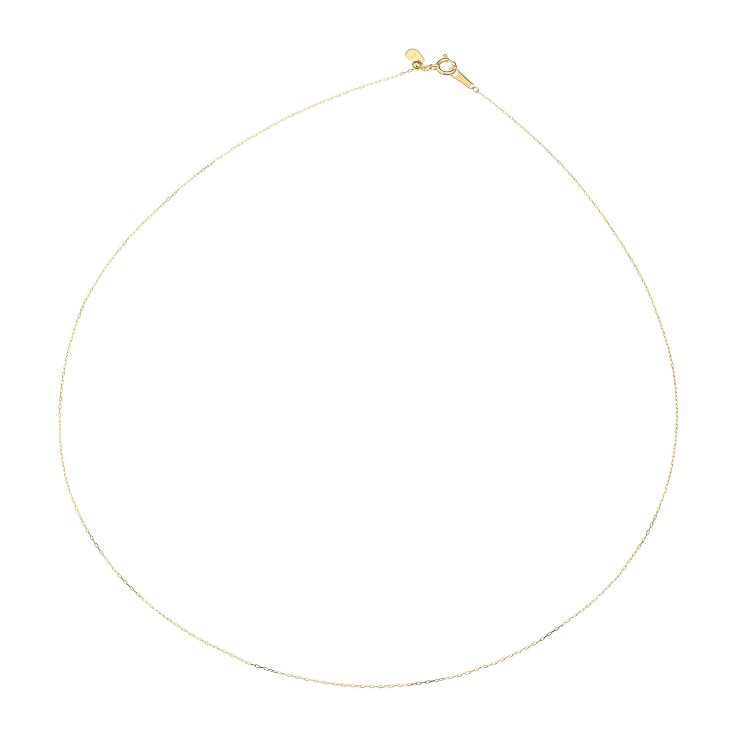 ジュウ １８Ｋ ケーブルチェーン スライドネックレス