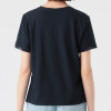 ノーボノーボ ローズ刺しゅう ドローストリングデザイン Ｔシャツ