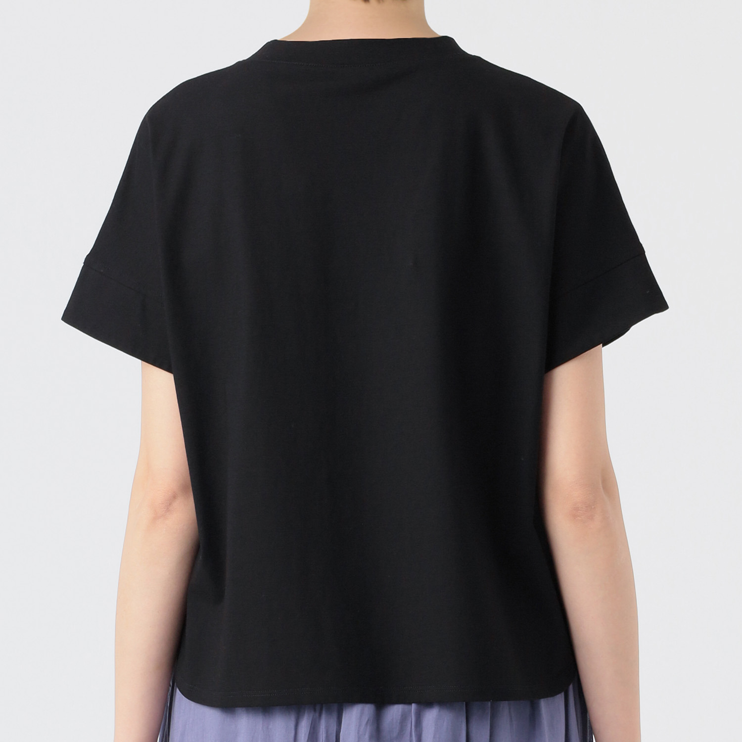 ノーボノーボ ロゴプリント ひら袖デザイン Ｔシャツ