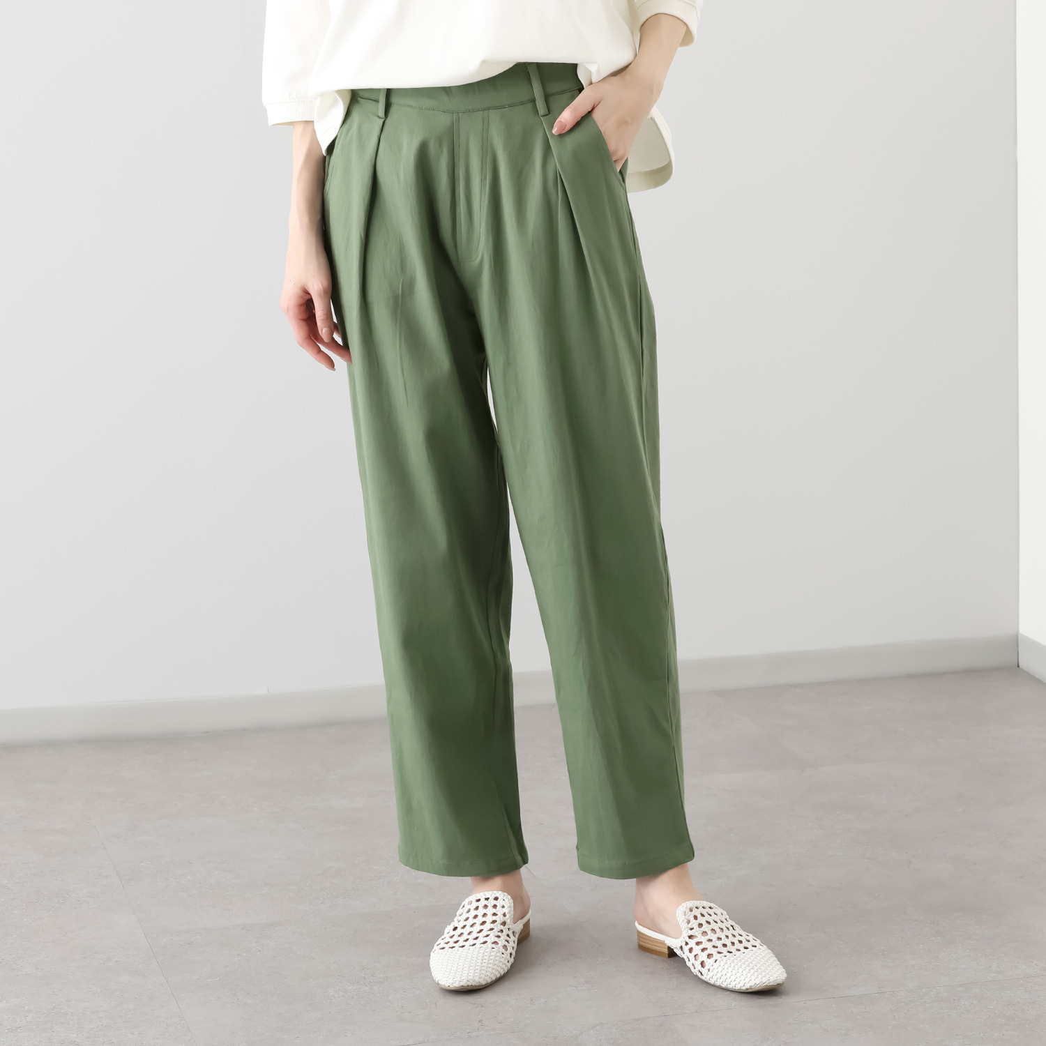 エムエムオー ストレッチ ストレートパンツ