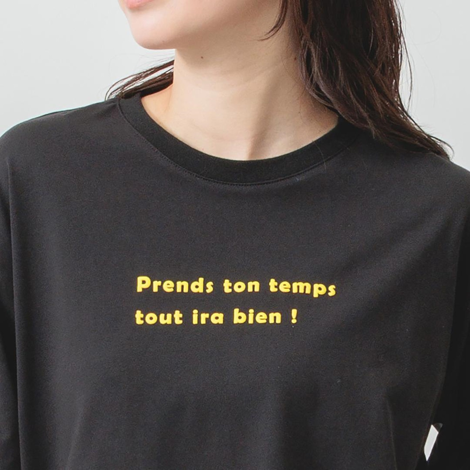 エムエムオー 接触冷感 クルーネック プリントロングＴシャツ