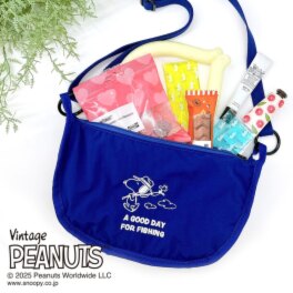 ルートート 丸洗いできる スヌーピー 保冷ラウンドバッグ