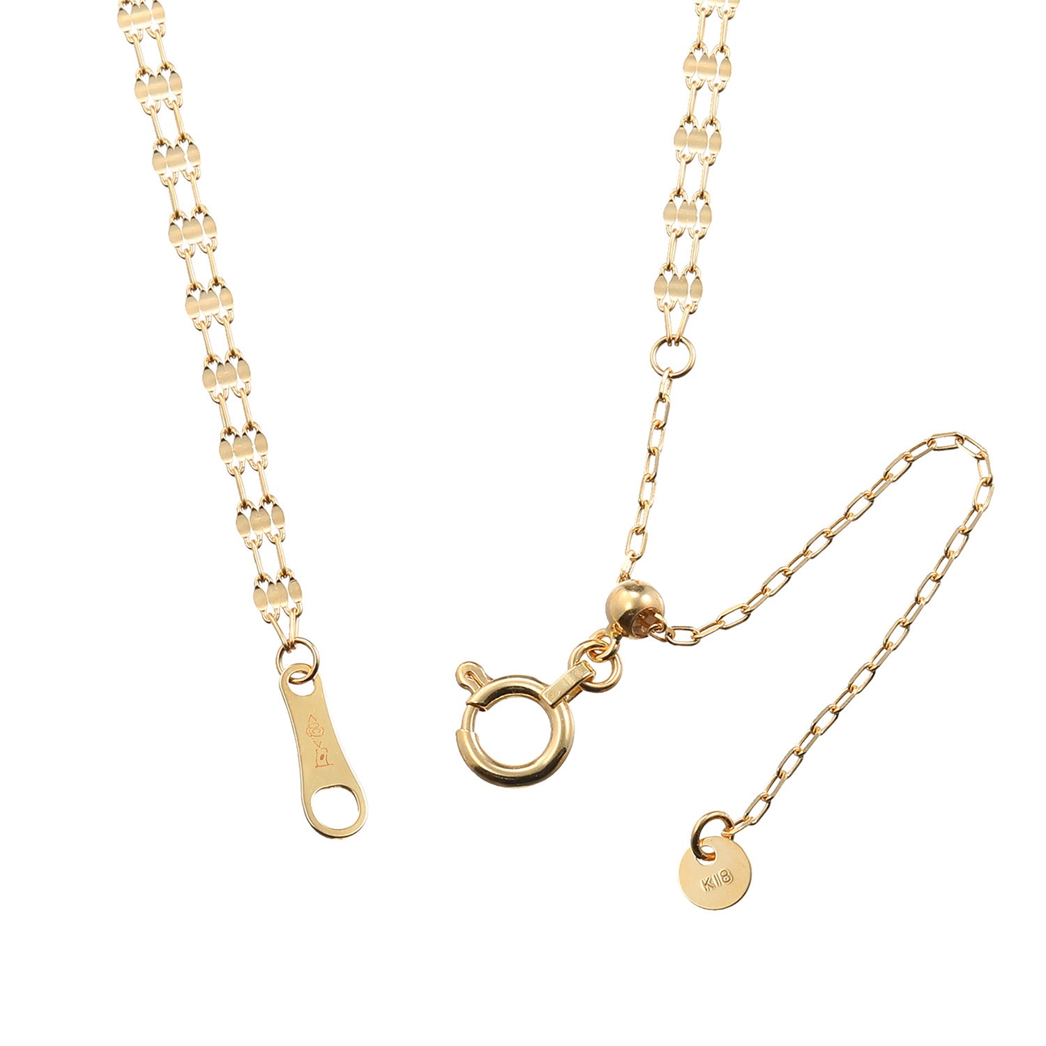 シャイン　シュプリーム １８Ｋ ビスマルク スライドネックレス