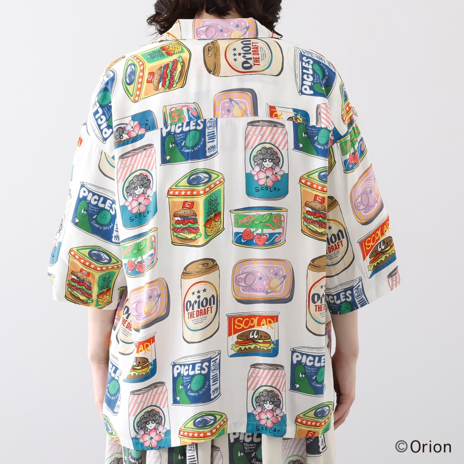 スカラー ポップ缶総柄シャツ