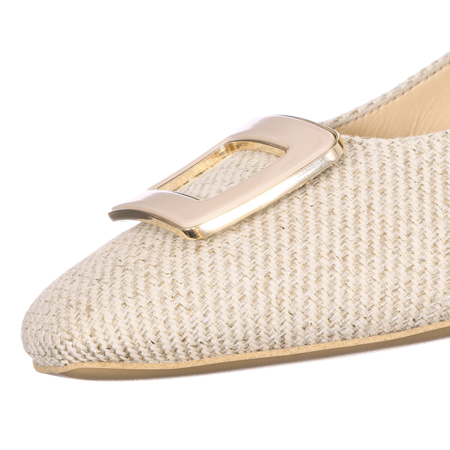 卑弥呼 スクエアバックル チャンキーヒール パンプス