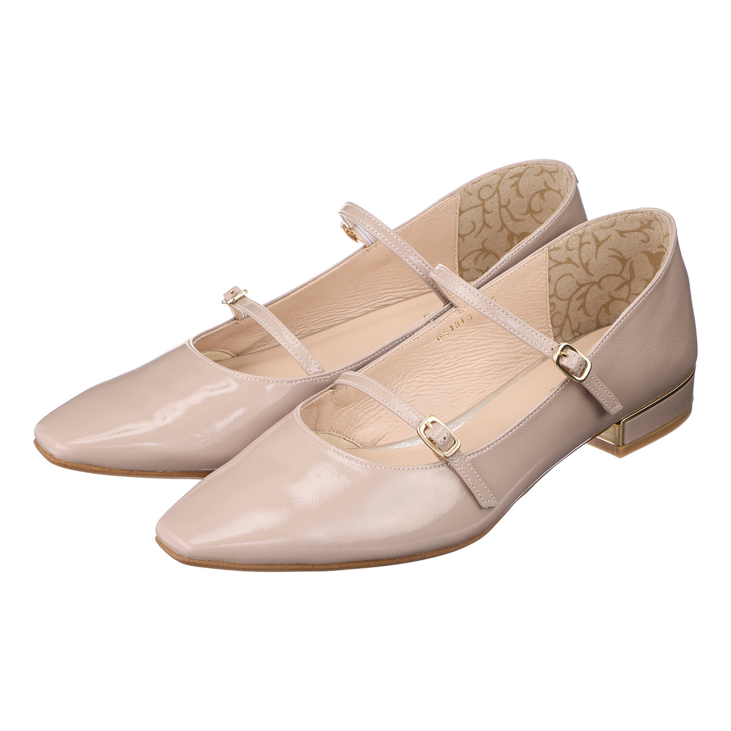 卑弥呼 ダブルベルト ローヒール メリージェーンパンプス