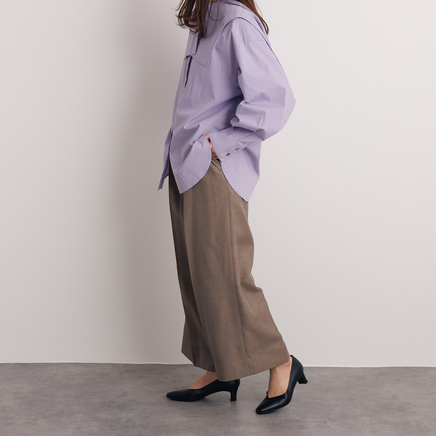 卑弥呼 ソフトスクエアトゥ プレーンパンプス