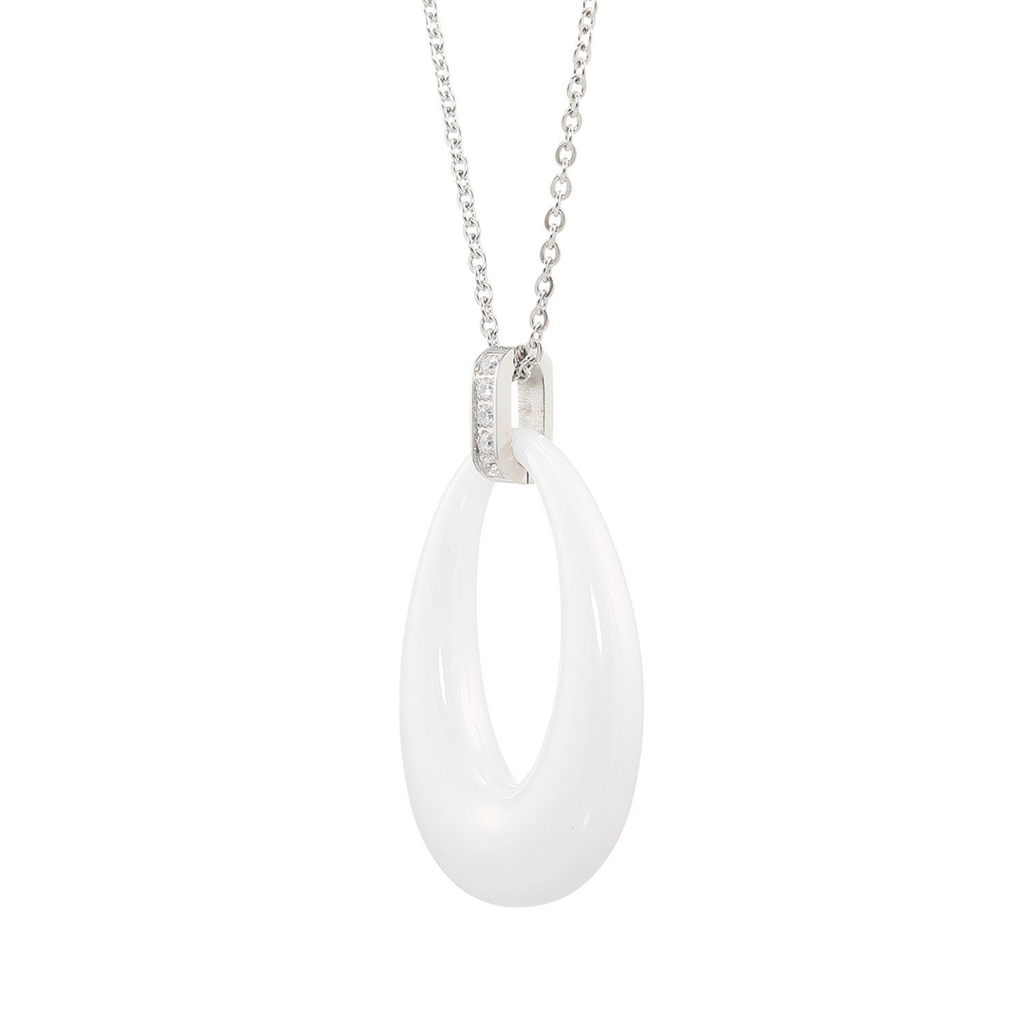 デイスティー サージカルステンレス チェーン＆ＣＺ セラミックペンダント