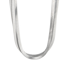 デイスティー サージカルステンレス ブレイドデザイン ３連ネックレス