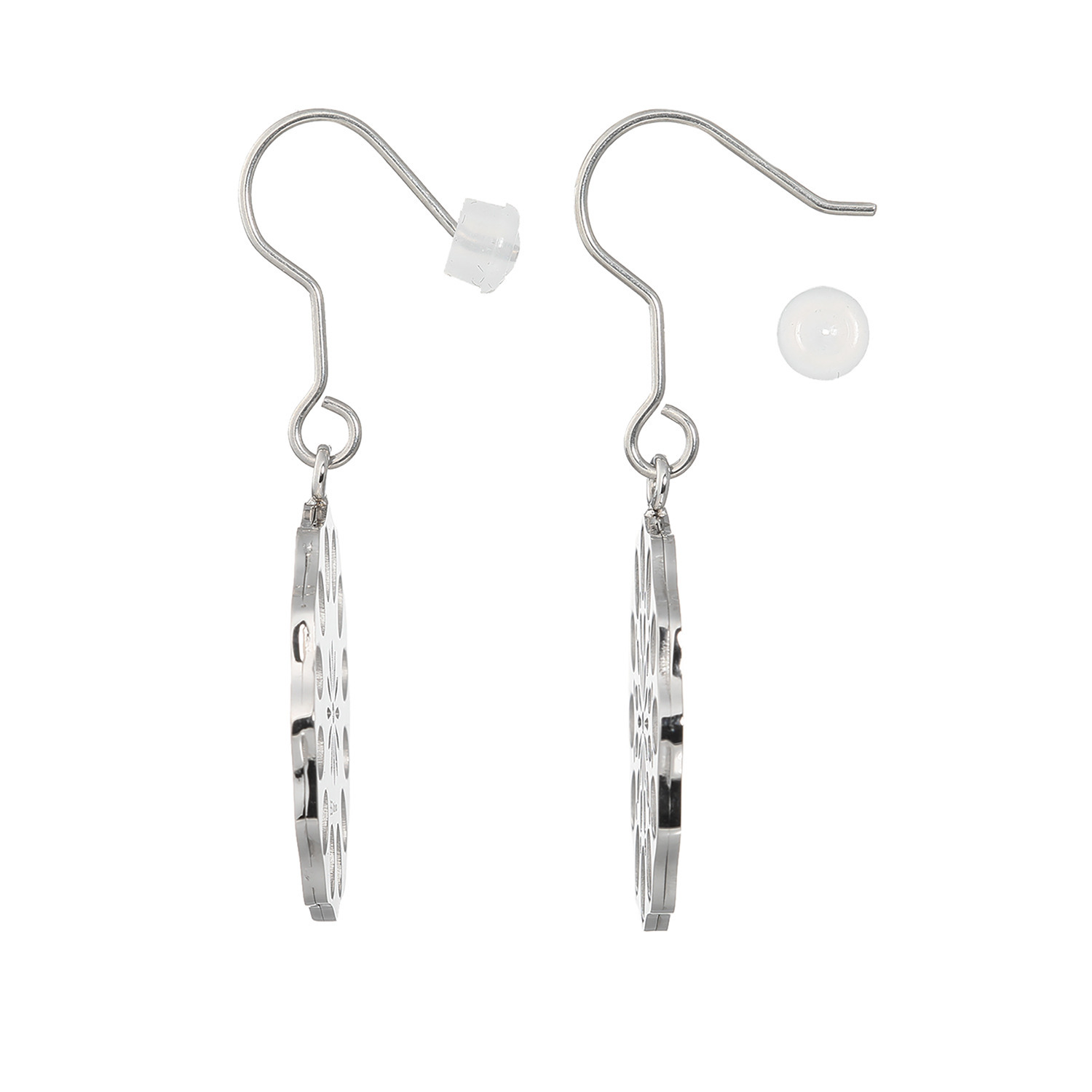 デイスティー サージカルステンレス 花びらモティーフ ピアス