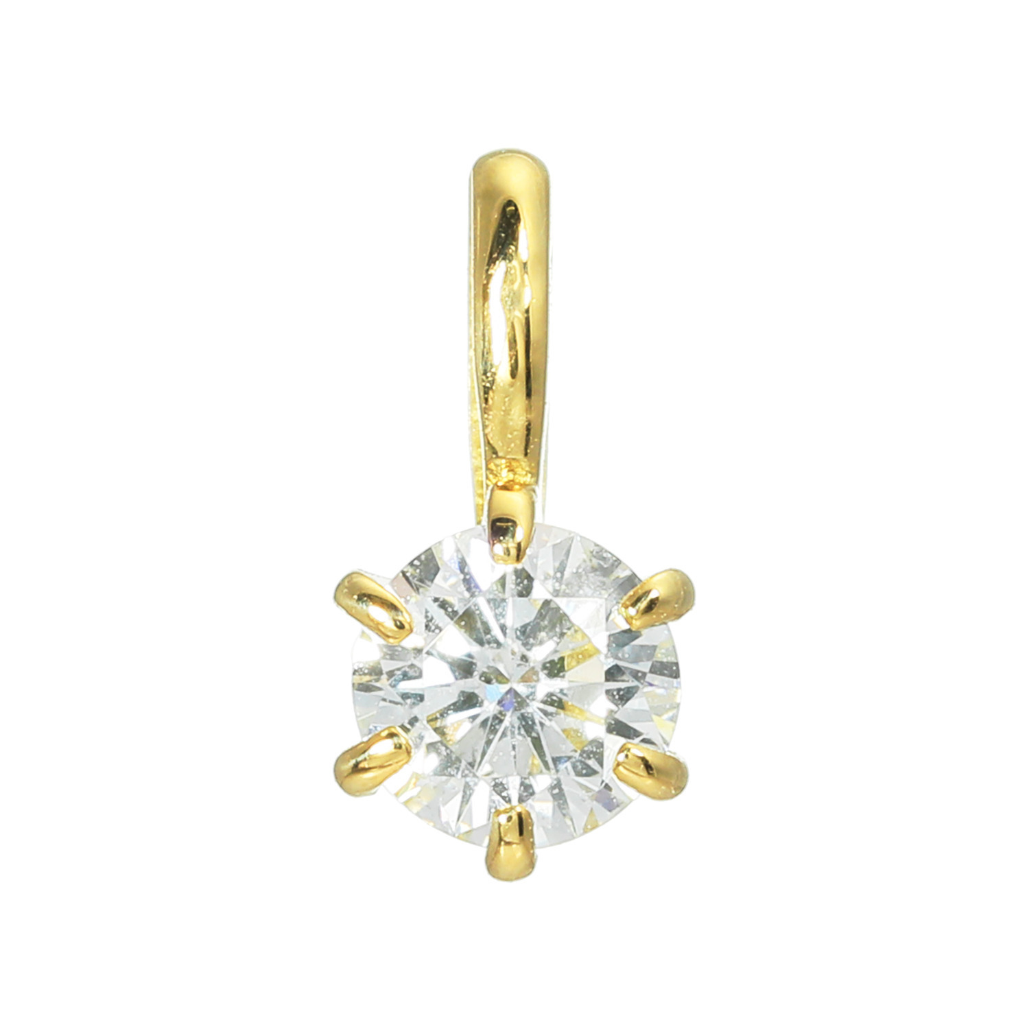 エクラプリュス １８Ｋ ダイヤモンド ペンダントトップ ＜鑑定書付＞