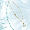 エクラプリュス １８Ｋ ダイヤモンド シャイニーカット サテライトネックレス