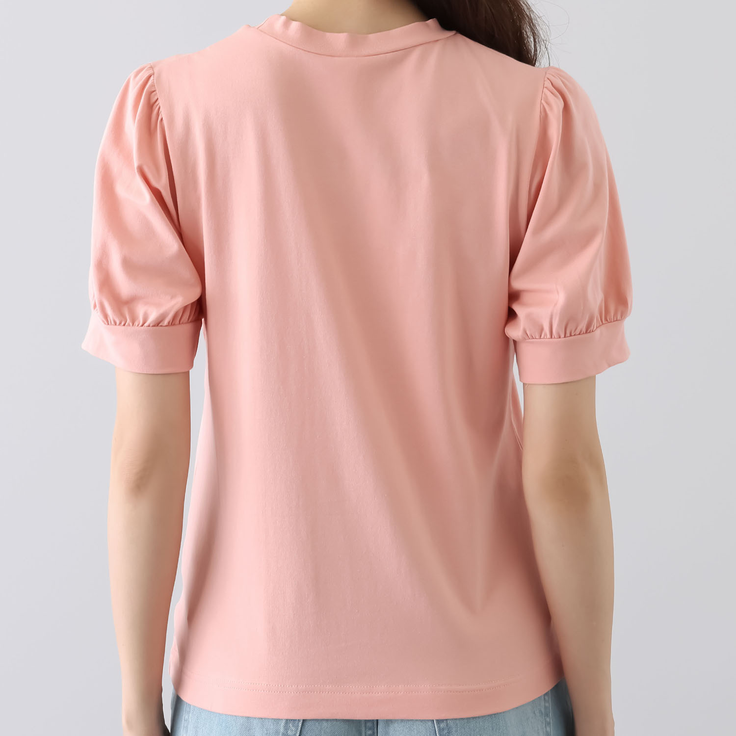 ポンデシャロン ロゴ刺しゅう パフスリーブ Ｔシャツ