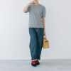 ポンデシャロン ロゴ刺しゅう パフスリーブ Ｔシャツ