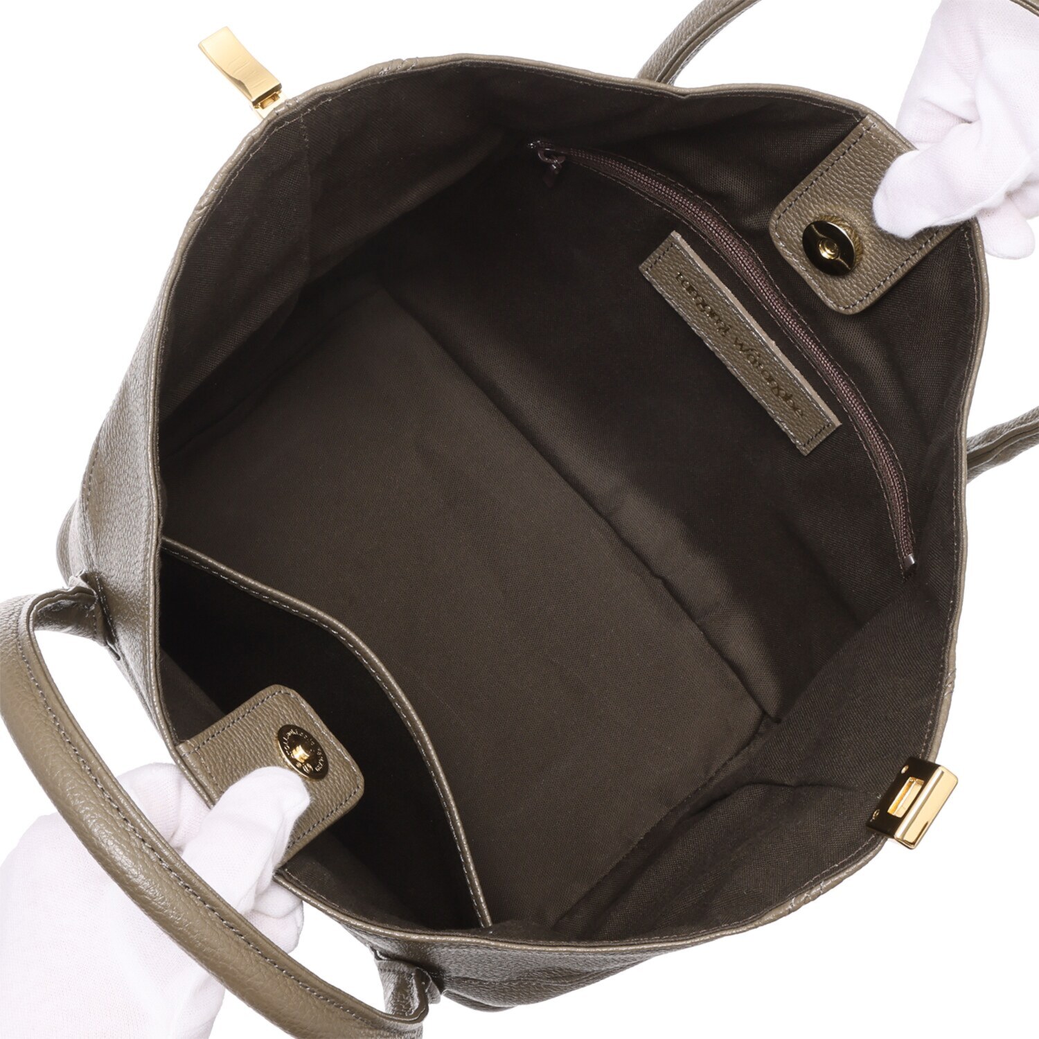 タマミ　ワタナベ 牛革型押し トートバッグ “バルティーゴボックス”