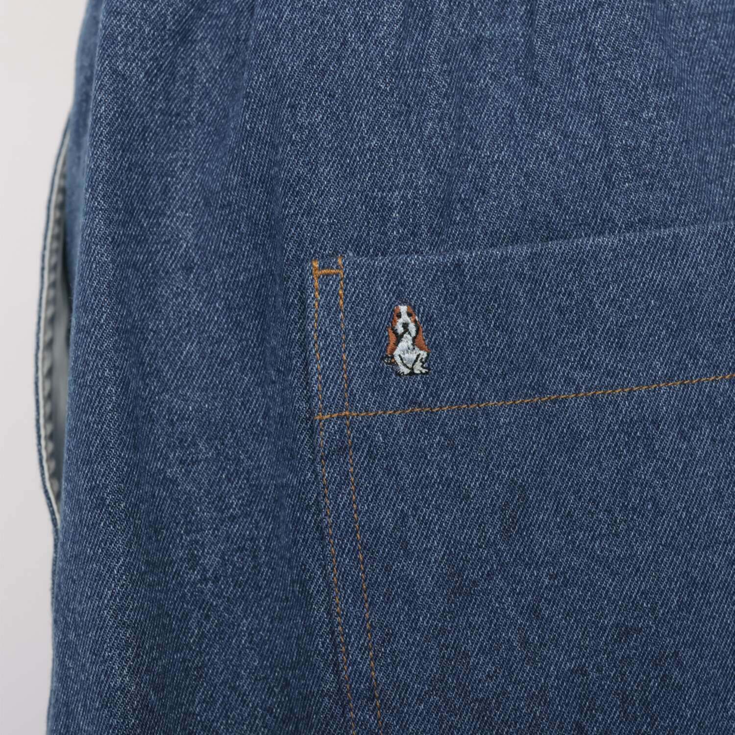 ハッシュパピー デニムパッチワーク スカート