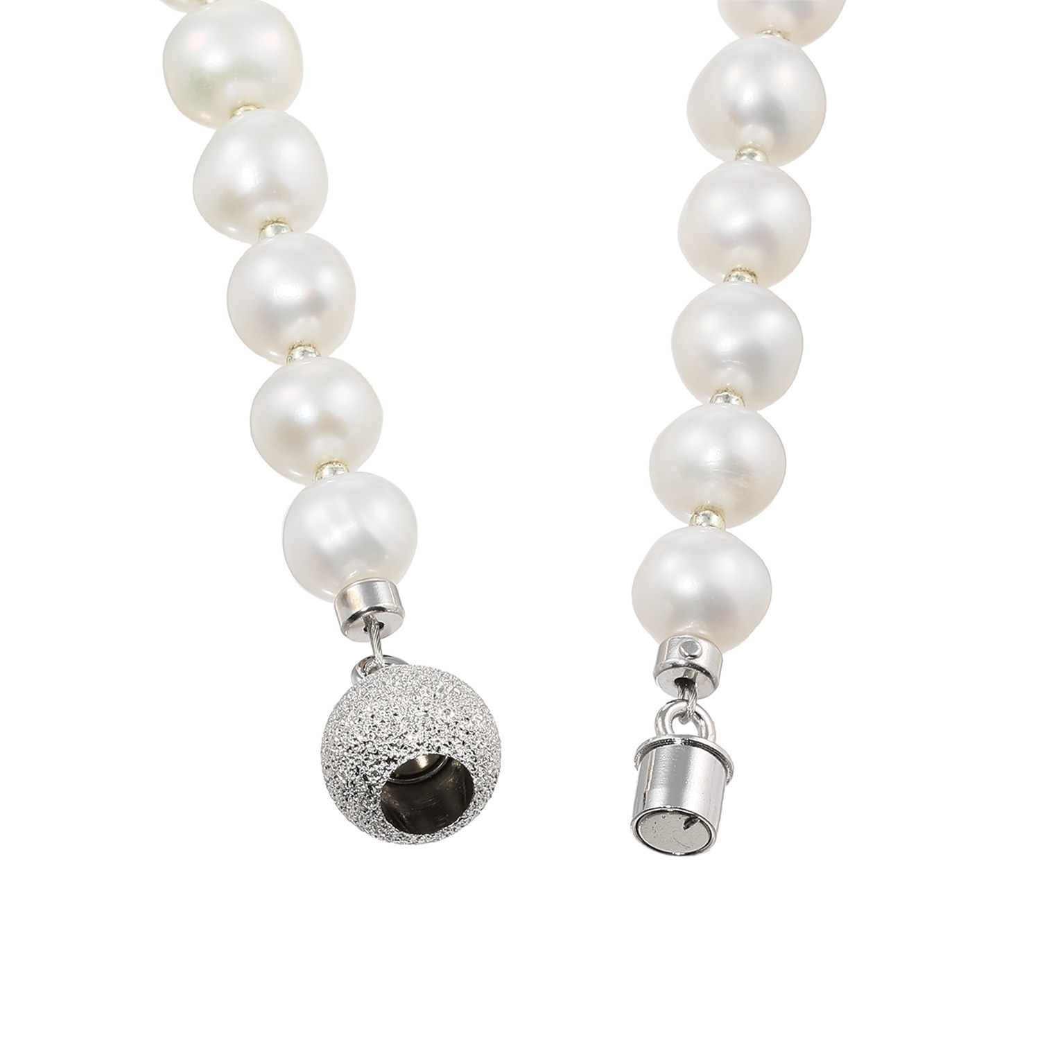 石友蔵出しコレクション 淡水バロックパール＆ ガラスビジュウ ネックレス