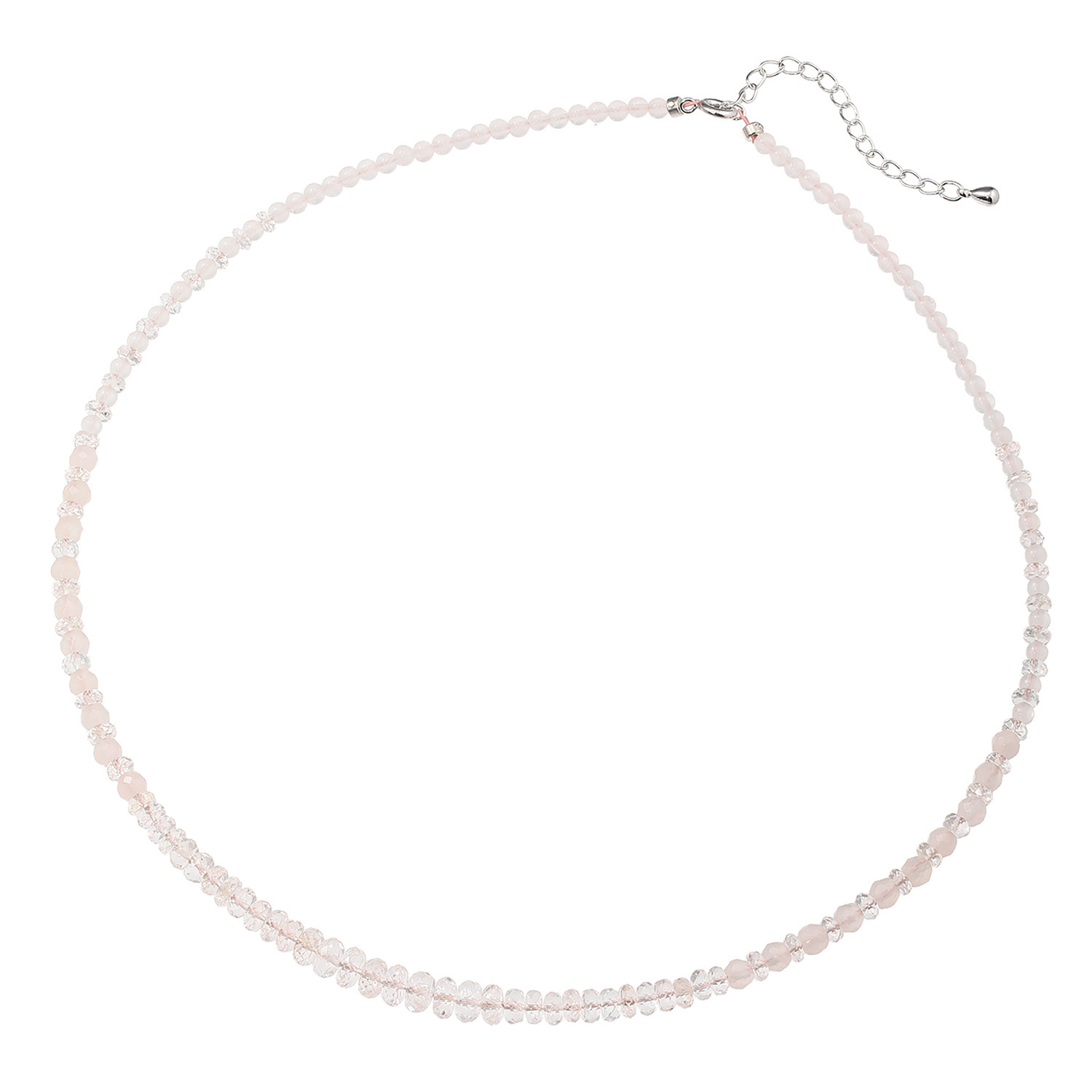 石友蔵出しコレクション モーガナイト＆ ローズクォーツ ネックレス