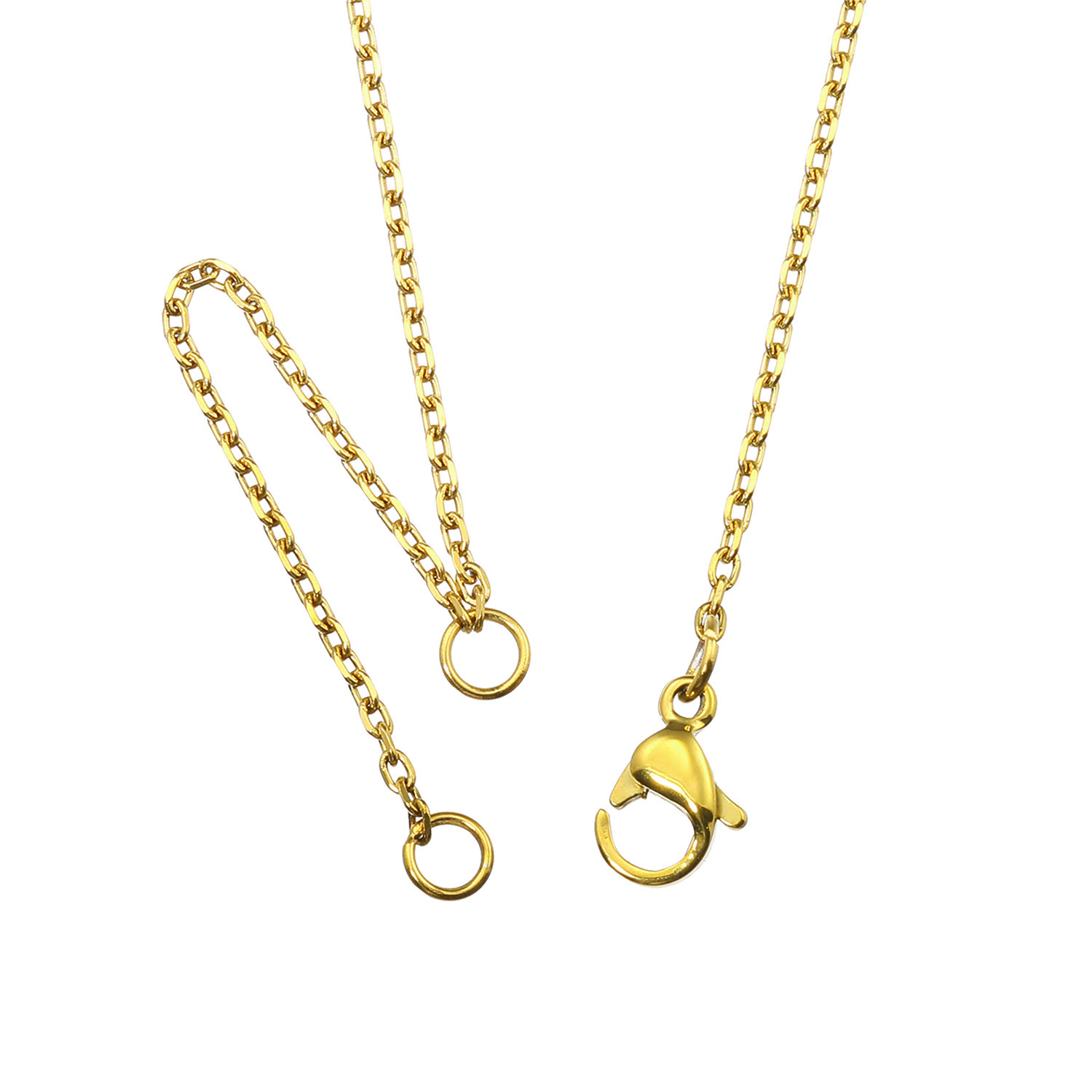 石友蔵出しコレクション シトリン ファセットビーズ ステンレスチェーン ペンダント