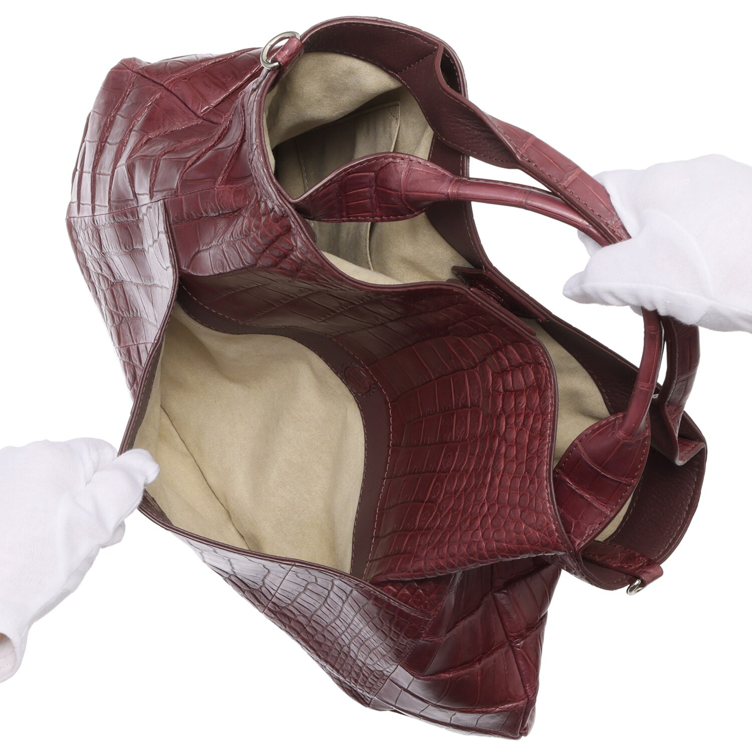 ソフトマットクロコダイル ２ウェイトートバッグ