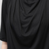 イロフシ とろみを活かした ドレープが魅力 黒秋霖 カットソープルオーバー