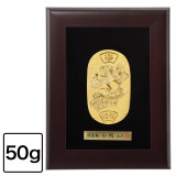 光則 純金製　小判 “おしどりと花” ＜５０ｇ＞