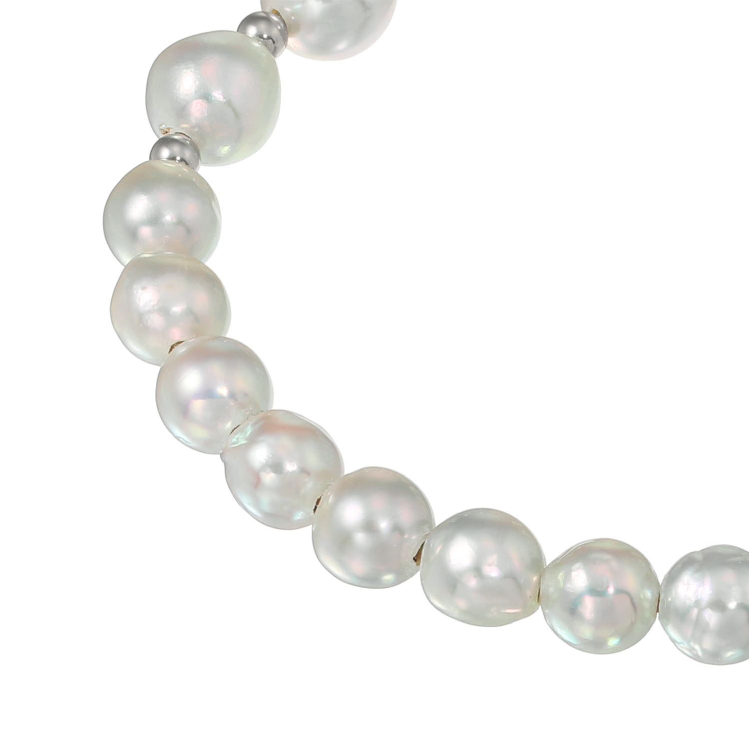 海蛍 プラチナ９００ 長崎県対馬産 無調色ブルーグレー 越物アコヤパール デザインバングル